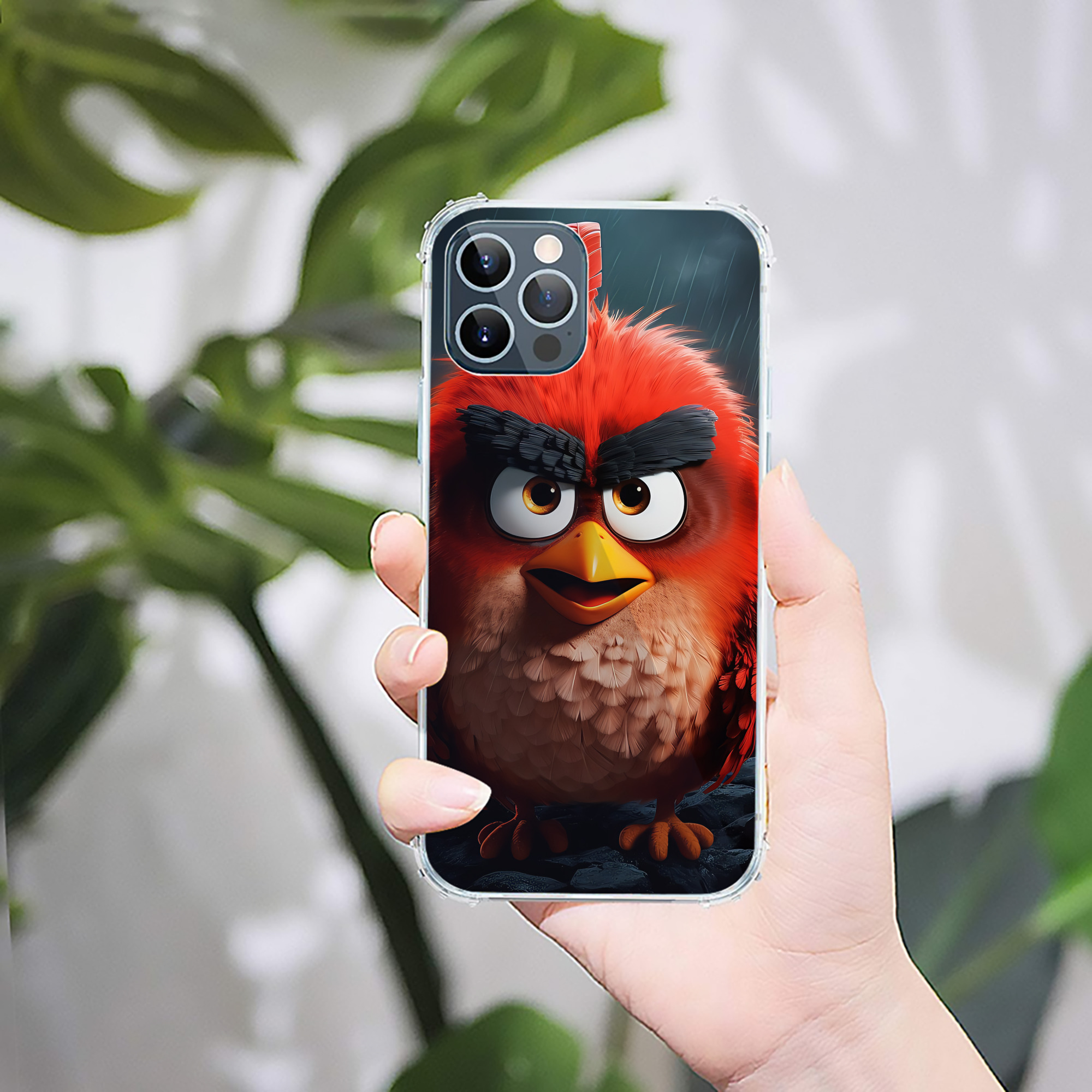 （画像用） Angry Birds アングリーバード 【iPhone 12シリーズ対応】透明スマホケース（クリアソフトケース）